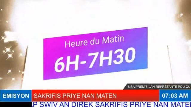 Sakrifis Priyè Nan Maten [ Premis/ Kisa Premis La Ye / Kisa Premis La Reprezante Pou Ou ? ]