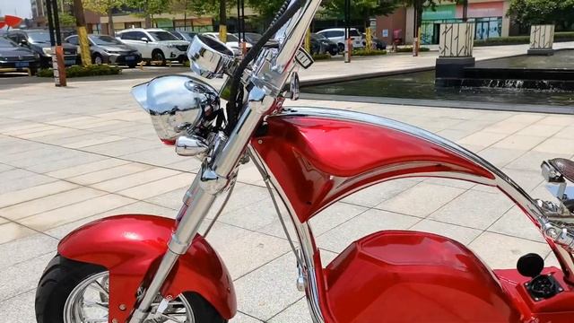 Mangosteen M1ps scooter custom chrome frame 4000w 80kmph EU смотреть онлайн