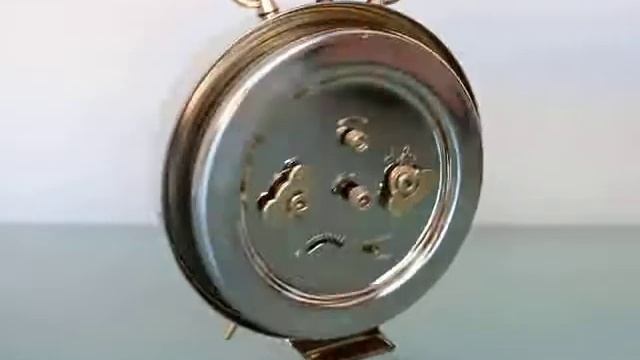 sold! PETER Mantel Alarm Clock Repeat CHROME! BLACK DIAL!! Vintage Mid Century Germany смотреть онлайн