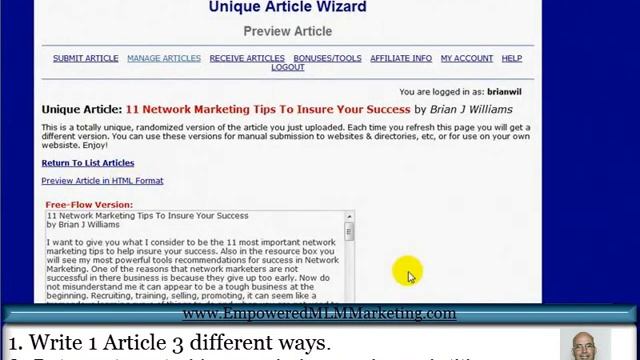How To Get The Best MLM Leads With Article Marketing смотреть онлайн