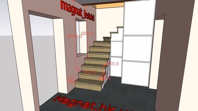 Эскиз лестница под зашивку. смотреть онлайн