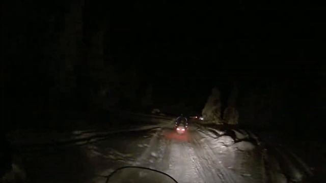 Snowmobile safaris at night Rovaniemi Finland Lapland 04-03-2018 (2) смотреть онлайн