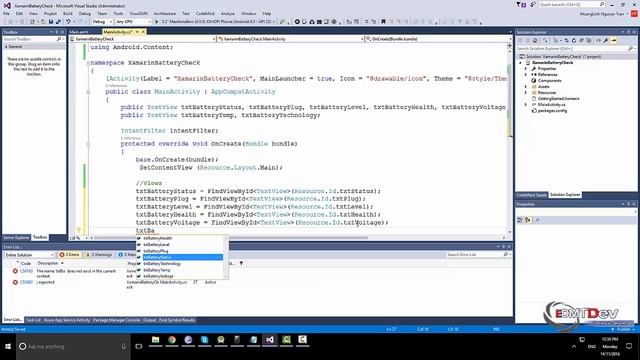 Xamarin Android Tutorial - Battery Health App смотреть онлайн