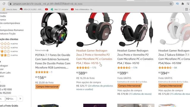 Headset Gamer Redragon Zeus 2 BARATO NA AMAZON. Mouses gamer Redragon também. смотреть онлайн