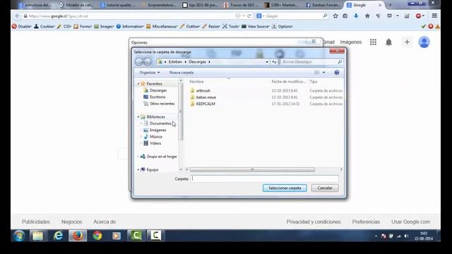 como seleccionar carpeta donde van las descargas firefox 31 NOCTIS Servicios Informaticos смотреть онлайн