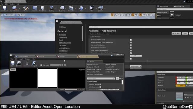 Quick Dev Tip #99 UE4 / UE5 - Editor Asset Open Location смотреть онлайн