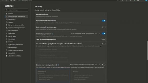 How to Change DNS in Microsoft Edge DNS Settings