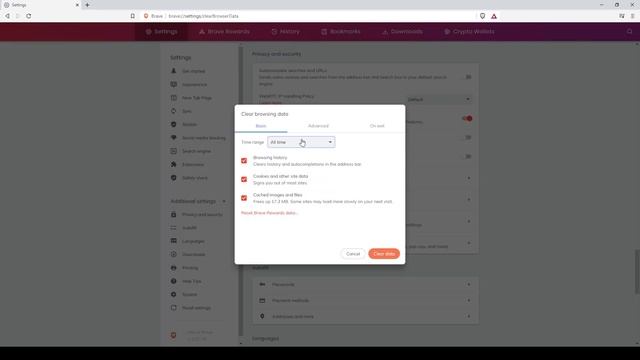 Clear history, cookies, cache, and more Brave web browser смотреть онлайн
