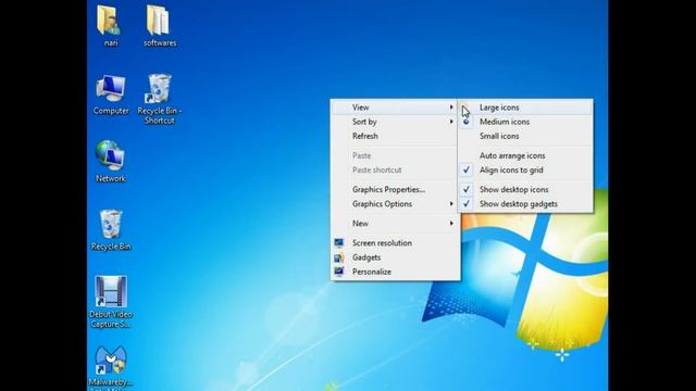 2015 change your desktop icons and icons size tutorial excellent, windows 7 смотреть онлайн