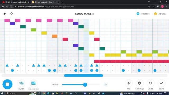 A boss fight style song made with Chrome Music Lab смотреть онлайн