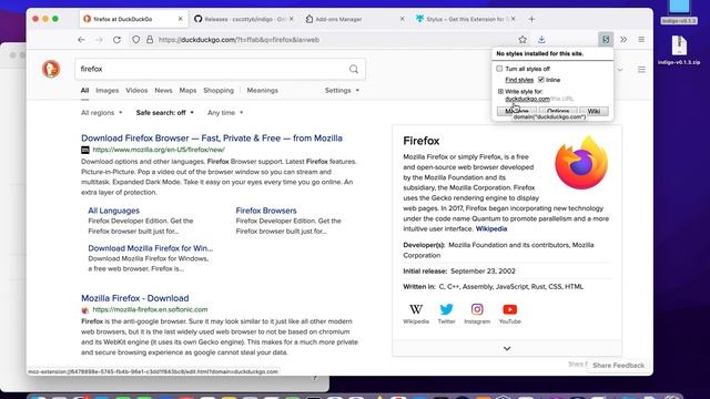 How to use the Indigo Theme on Firefox. v0.1.2-alpha смотреть онлайн