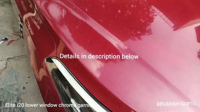 Hyundai Elite i20 lower window chrome garnish - 4 pcs || Car Window Chrome Garnish set of 4 pcs DIY смотреть онлайн