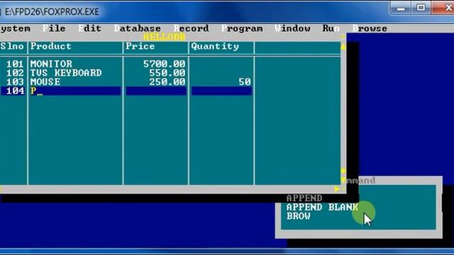 Foxpro Basic Commands смотреть онлайн