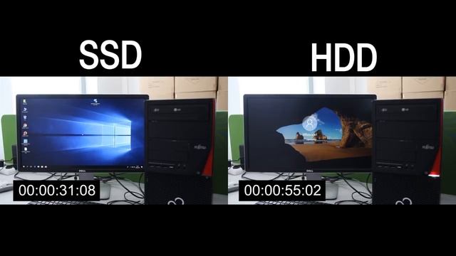 SSD vs HDD, Windows 10 Boot Performance смотреть онлайн