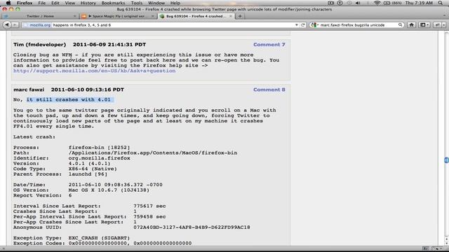 Firefox Crash - Re: Bug 639104 on bugzilla.mozilla.org смотреть онлайн