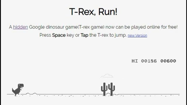 CHROME DINO GAME ENDING смотреть онлайн