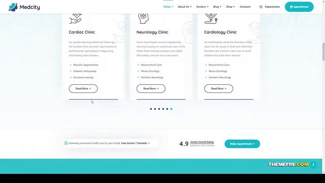 Medcity - Health and Medical HTML5 Template health care clinic Build Website смотреть онлайн