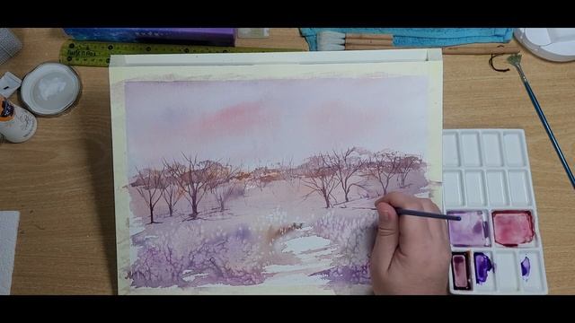 Paint this beginner tree landscape смотреть онлайн
