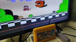 Super Mario Bros. 3 на оригинальном картридже