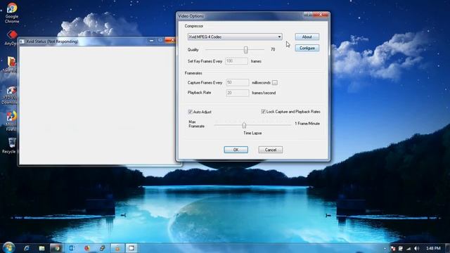 how to fix xvid status in camstudio