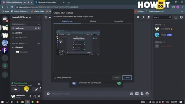 How to stream amazon prime on discord 2024 | Initial Solution