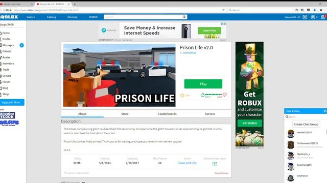 Prison Life v2 0 ROBLOX Mozilla Firefox 3 19 2017 2 37 43 PM смотреть онлайн