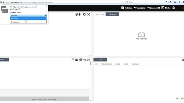 How to share your screen on Pruffme in Mozilla Firefox? смотреть онлайн