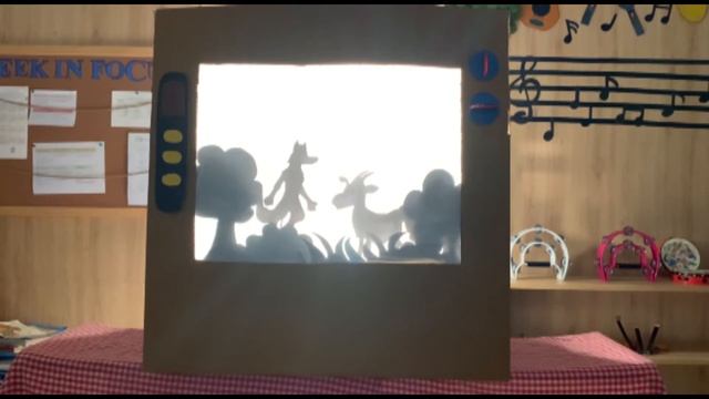 “The brave Goat” told by teacher Nina and teacher Jenny with light and shadow! смотреть онлайн