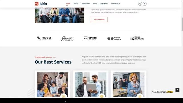 Bizix - Corporate and Business WordPress Theme elementor technology Website Builder смотреть онлайн