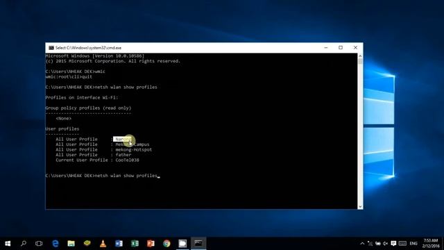 Show Profiles Passworld Wifi with CMD смотреть онлайн