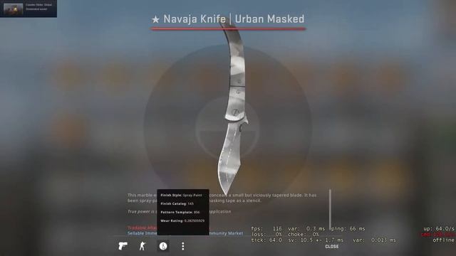 Open ★ Navaja Knife  Urban Masked FT