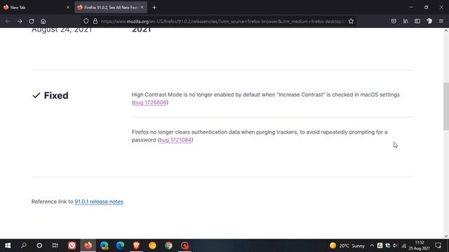 Firefox 91.0.2 update includes 2 bug fixes смотреть онлайн