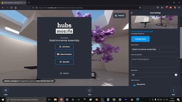 [Mozilla Hubs] Huoneen luominen смотреть онлайн