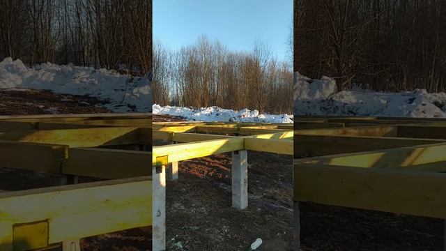 Сборка и установка обвязки из бруса Строительство каркасных домов Барн Лайф & Со. смотреть онлайн