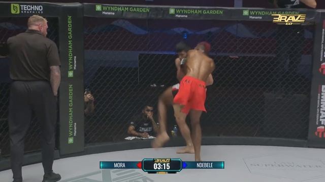 Highlight of Nkosi Ndebele's win at BRAVE CF 60. смотреть онлайн
