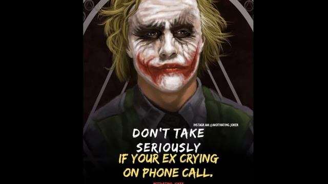 ATTITUDE QUOTE FOR EX (quote for ex) Joker quote this is for you dear ex смотреть онлайн