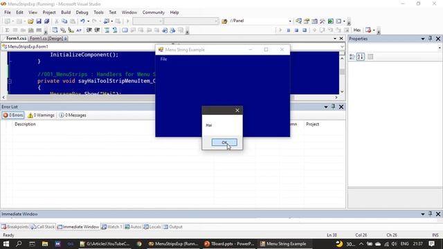 C# MenuStrip n ContextMenuSrip | Part 7 Handler Function | C# Advanced #81 смотреть онлайн