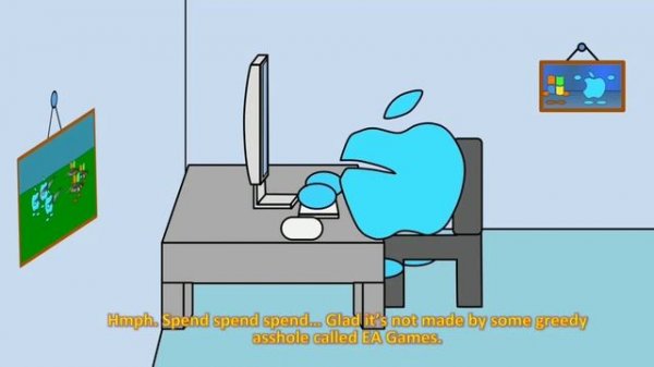 Angry Apple Kid In Reverse