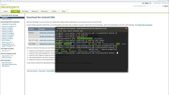 Installing ADB (Android Debug Bridge) on Linux смотреть онлайн