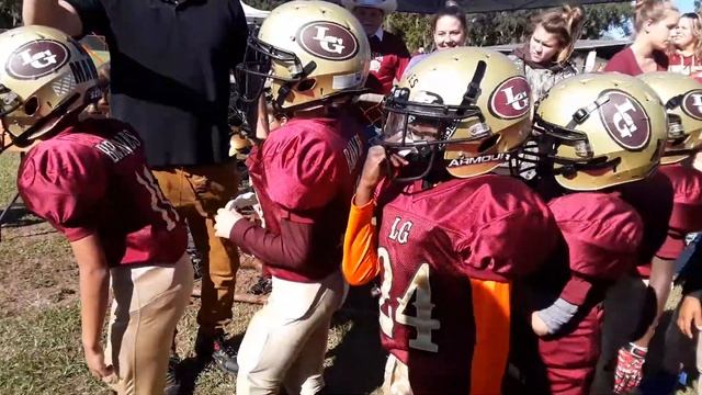 Peewee braves intro into their superbowl! смотреть онлайн