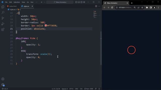 Wave Animation Effect | only with #css смотреть онлайн