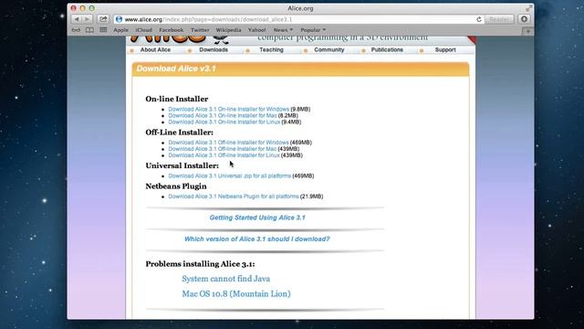 Installing Alice 3.1, tutorial 0.1, Beginner смотреть онлайн