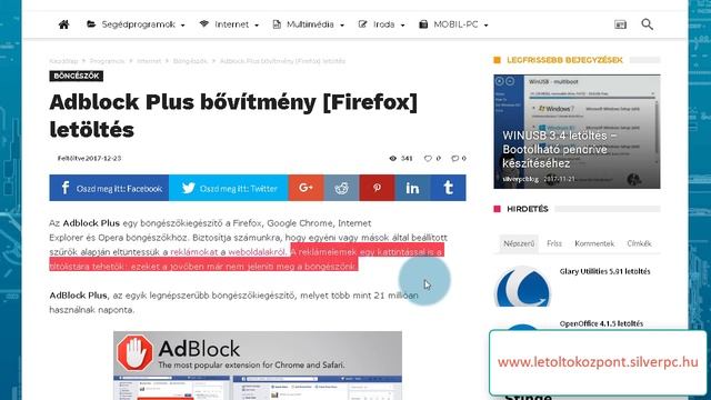 Adblock Plus [Firefox] letöltés - Reklámblokkoló bővítmény - Töltsd le most, ingyen! смотреть онлайн