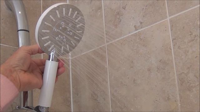 Ray 3 Mode Shower Head In White & Chrome from Byretech - BSH50 смотреть онлайн