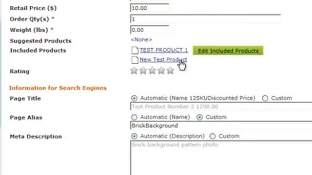 Adding Editing Included Products Using Firefox - Websiteforge Ecommerce Website смотреть онлайн