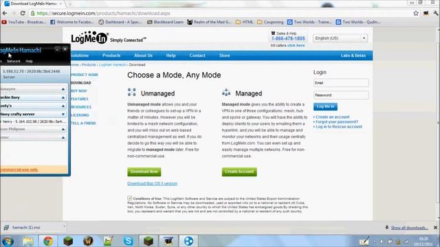 LogMeIn Hamachi Installation смотреть онлайн