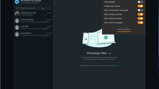 Whatsapp Web Config (Chrome extension) смотреть онлайн