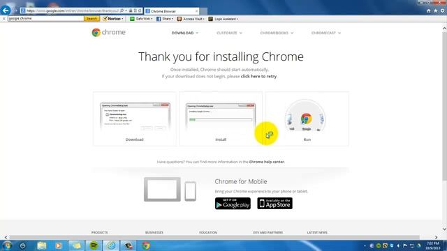 Google Chrome Setup