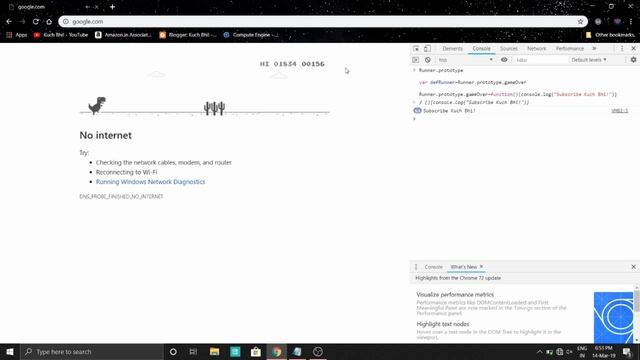 How to Make High score in Chrome Dinosaur game? смотреть онлайн