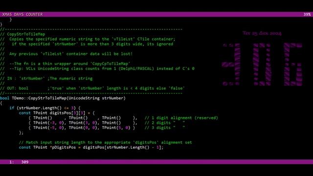 Vintage Christmas Countdown Timer screensaver in C++ Builder & WinAPI смотреть онлайн